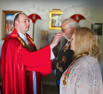 Anointing during conferral of the Order