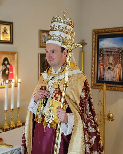 His Holiness the Roman-Ruthenian Pope in liturgical dress