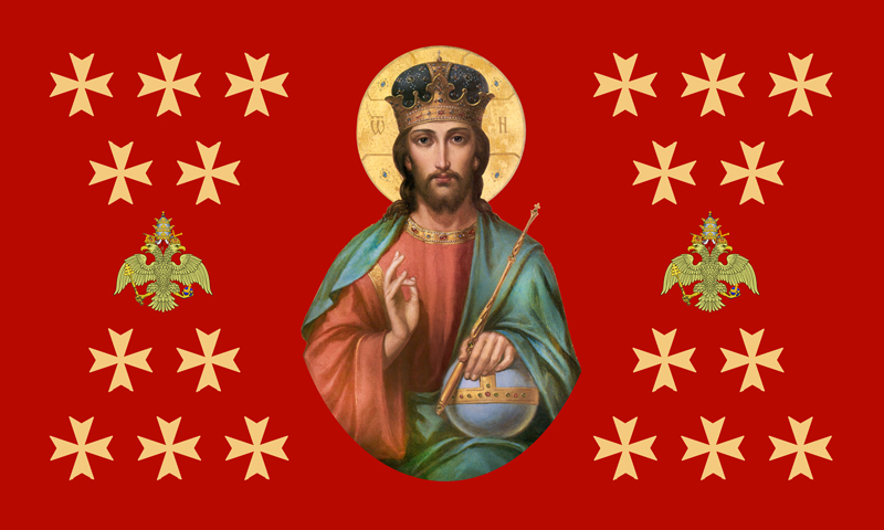 Christ the King, representing the founding of the Church