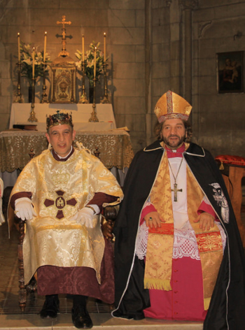 Don Rubén with the Archbishop of Lyon