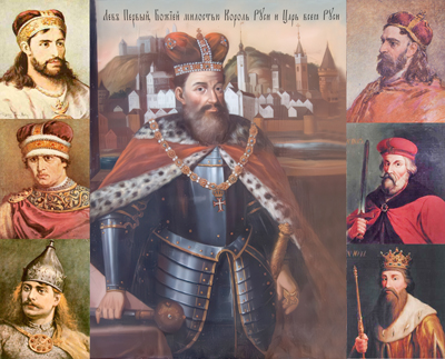 Lower portion of a dynastic collage