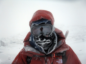 Pope Radislav during a winter ascent of Mount Washington