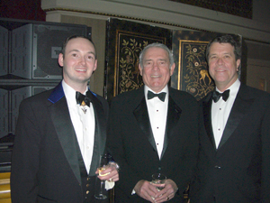 Pope Radislav with Dan Rather and Daniel Bennett