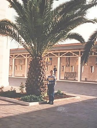 Pope Radislav at the Church of the Annunciation in Nazareth