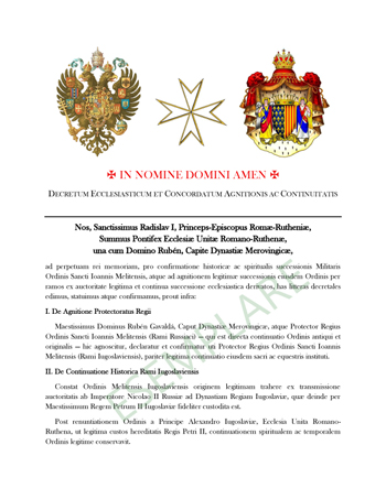 Concordat page one
