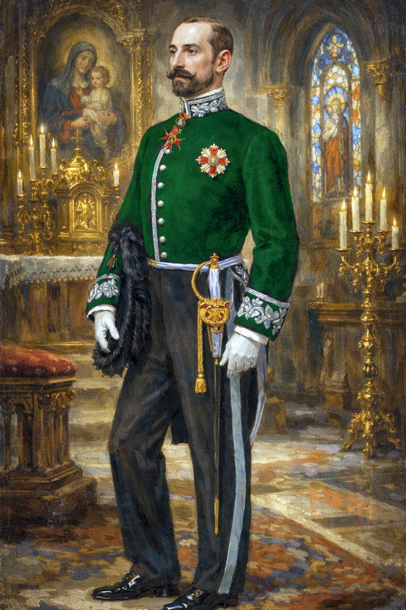 Ceremonial uniform of the Roman-Ruthenian Order of Saint Gregory the Great