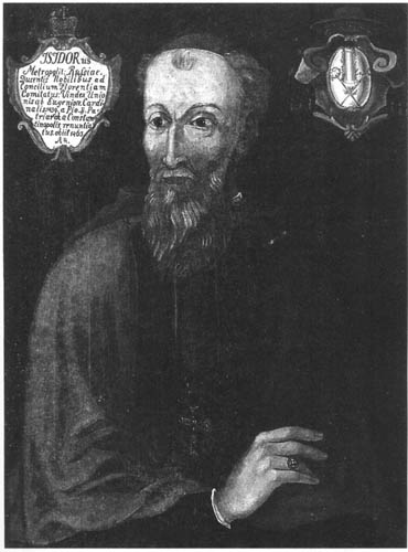 Historical depiction associated with Isidore the Apostate (1437-1441)