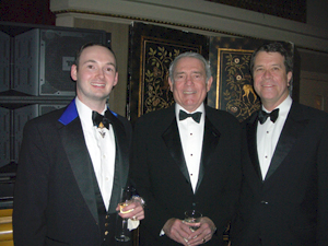 Pope Radislav I with Dan Rather and Daniel Bennett