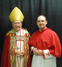 Pope Radislav with Bishop Philip Duncan